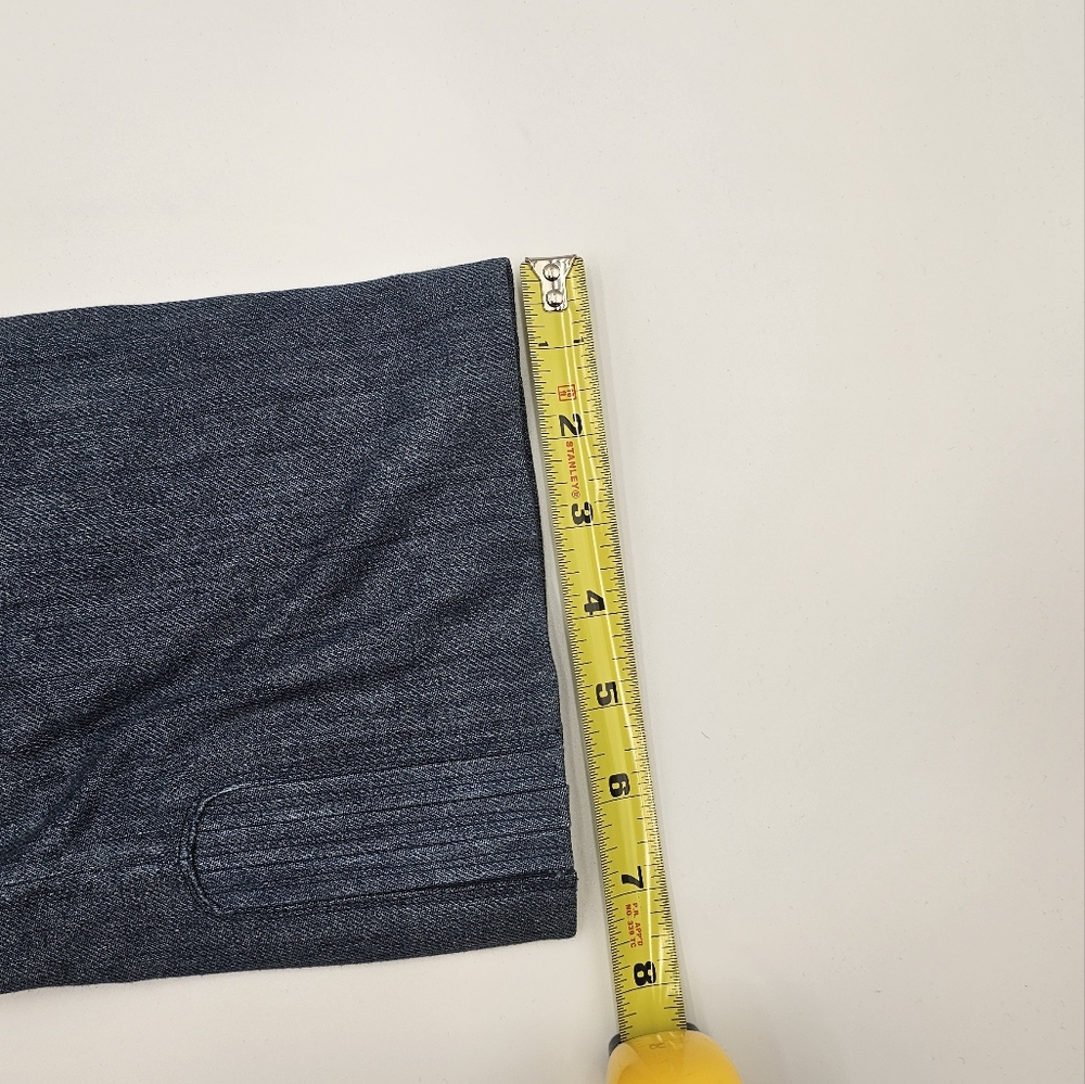 Guess Knee High Denim Stiletto Boots Size 7 | Pointed Toe Heels Y2K Retro Style - Picture 15 of 16